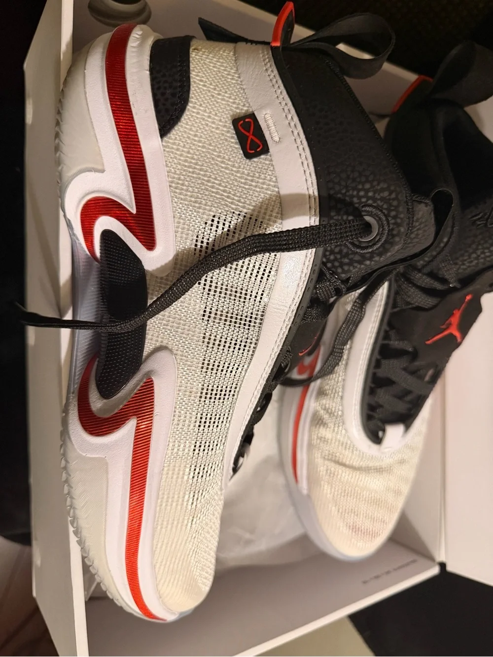 Air Jordan XXXVI 36 “First Light” – Men’s 9.5 – White/University Red/Black
